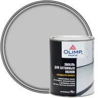 Эмаль для полов Olimp глянцевая цвет светло-серый 0.9 л