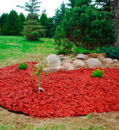 Щепа цвет красный 50 л