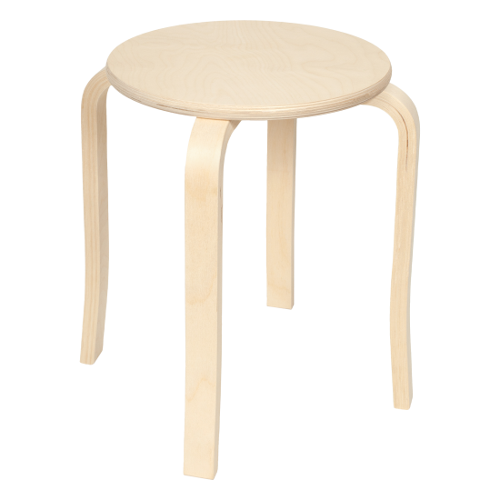 Табурет 43x45x43 см дерево цвет натуральный