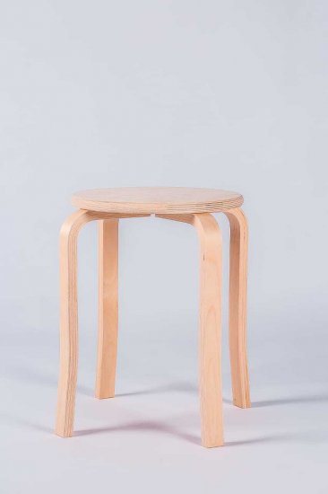 Табурет 43x45x43 см дерево цвет натуральный