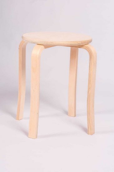 Табурет 43x45x43 см дерево цвет натуральный