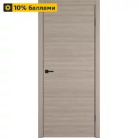 Дверь межкомнатная глухая Канзас 80x200 см ПВХ цвет дуб европейский красный с замком и петлями