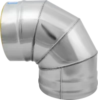 Отвод утепленный Corax 90° D115x200 430/0.8 мм
