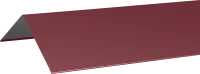 Конёк плоский 60x230 мм 2 м 0.4 мм RAL 3005 красный