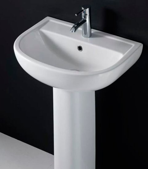 Раковина Sanita Аттика 55 см подвесная белая (ATC55SAWB01)