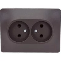Двухместная розетка Systeme Electric GLOSSA