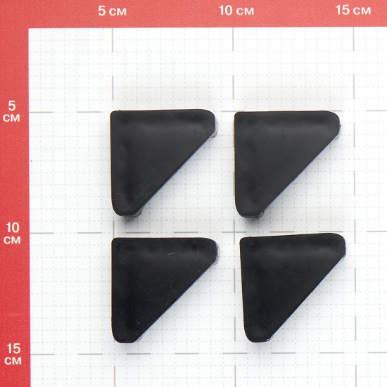Подпятник для металлического стеллажа КМ 10x50x50 мм (4 шт.)