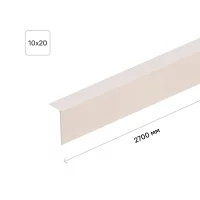 Угол арочный ПВХ 10x20x2700 мм розовый