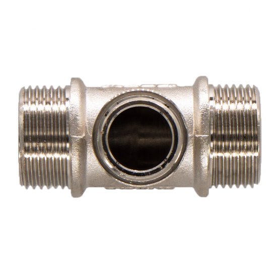 Тройник переходной СТМ 3/4 НР(ш) х 1/2 НР(ш) х 3/4 НР(ш) латунный