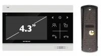 Комплект видеодомофона Skybeam 94403FA& 94201- 600TVLBL 4.3