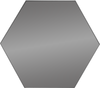 Зеркальная плитка Omega Glass NNLM63 сота 20x17.3 см глянцевая цвет графит 1 шт.