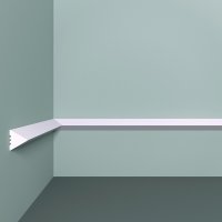 Молдинг из экополимера ударопрочный 20х20х2000 мм под покраску Bello Deco XPS M 27 белый