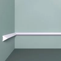 Молдинг из экополимера ударопрочный 20х20х2000 мм под покраску Bello Deco XPS M 27 белый