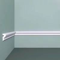 Молдинг из экополимера ударопрочный 25х12х2000 мм под покраску Bello Deco XPS M 11 белый