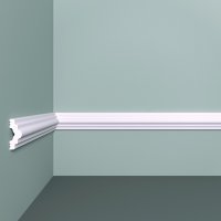 Молдинг из экополимера ударопрочный 30х12х2000 мм под покраску Bello Deco XPS M 3 белый