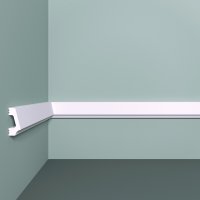 Молдинг из экополимера ударопрочный 30х13х2000 мм под покраску Bello Deco XPS M 16 белый