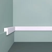 Молдинг из экополимера ударопрочный 30х16х2000 мм под покраску Bello Deco XPS M 25 белый