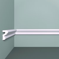 Молдинг из экополимера ударопрочный 35х20х2000 мм под покраску Bello Deco XPS M 15 белый