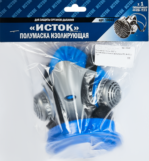Респиратор Исток 300 со сменным фильтром Р2 Ф-62Ш