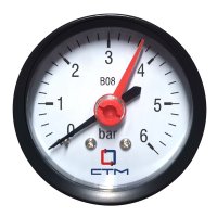 Манометр СТМ аксиальный 1/4 НР(ш) 6 бар d50 мм (CPM14A06)