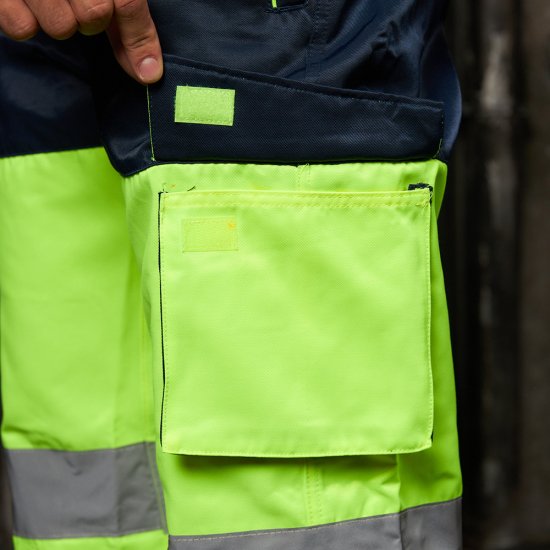 Брюки рабочие сигнальные Delta Plus 56-58 рост 188-196 см желтые