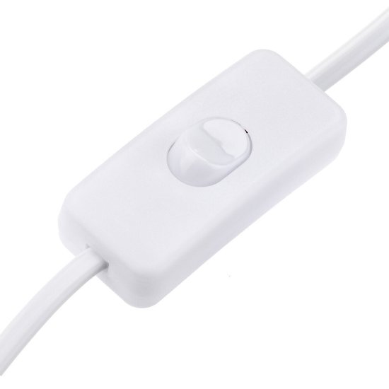 Кабель для светильника Duwi IP20 230 В 2 м с выключателем белый (28569 4)