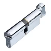 Цилиндр Palladium C BK CP 90 45х45 мм ключ/вертушка хром