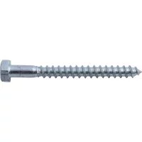 Оциинкованный сантехнический шуруп ЦКИ 8x140, DIN571, 50 шт.