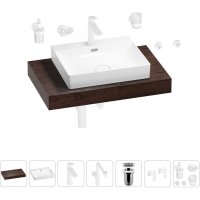 Комплект мебели для ванной комнаты с раковиной Wellsee Genuine Tree