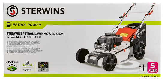 Газонокосилка бензиновая Sterwins 2.72 л.с 51 см
