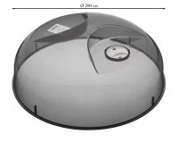Крышка для СВЧ Phibo 29x10.5 см цвет черный