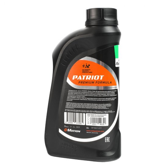 Масло для смазки цепи Patriot G-Motion Chain Oil минеральное 1 л (850030700)