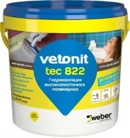 Мастика гидроизоляционная Vetonit Tec 822 цвет серый 1.2 кг