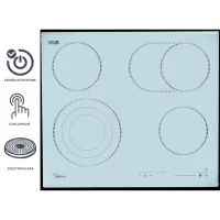 Электрическая варочная панель Midea MCH64767FW 59 см 4 конфорки цвет белый