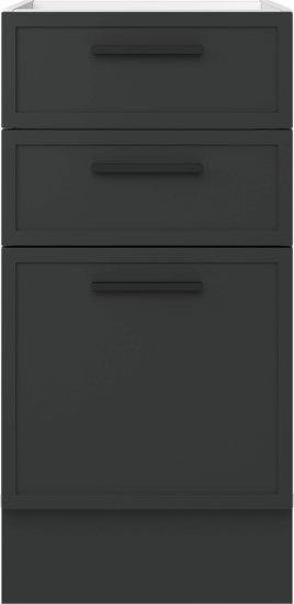 Напольный шкаф Неро 40x82.5x58 см KONSENSA МДФ цвет графит