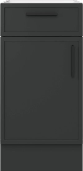 Напольный шкаф Неро 40x82.5x58 см KONSENSA МДФ цвет графит