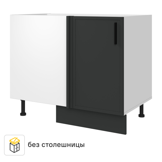 Напольный шкаф Неро 100x82.5x58 см KONSENSA МДФ цвет графит