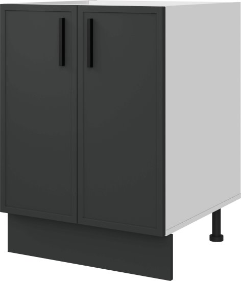 Напольный шкаф Неро 60x82.5x58 см KONSENSA МДФ цвет графит