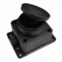 Настенная каучуковая розетка Smartbuy SBE-16-1-00-R
