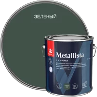 Грунт-эмаль по ржавчине 3 в 1 Tikkurila Metallista гладкая цвет зеленый 2.3 л