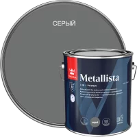 Грунт-эмаль по ржавчине 3 в 1 Tikkurila Metallista гладкая цвет серый 2.3 л