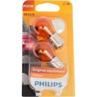 Автолампа PHILIPS PY21W BAU15s YELLOW 12V /1/10