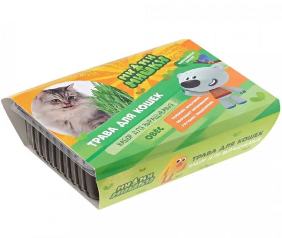Набор для выращивания Ми-ми-мишки Трава для кошек овес