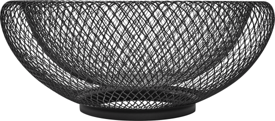 Корзина для фруктов 25 см металл черный
