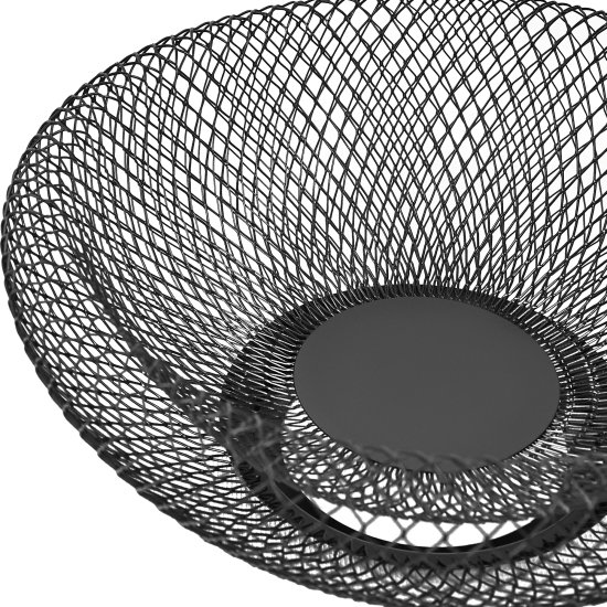 Корзина для фруктов 25 см металл черный