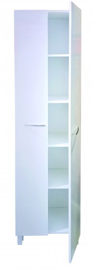 Пенал для ванной Краков 50 напольный 180x50 см цвет белый