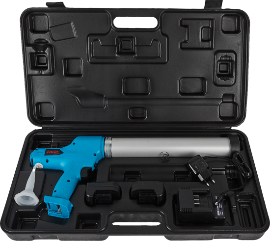 Пистолет аккумуляторный для герметика и монтажного клея Toua DCG72-600, 7.2 В Li-Ion 2x1.5 Ач