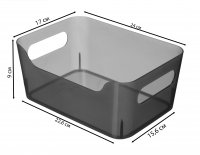 Корзина Scandi 24x9x17 см полипропилен цвет черный