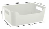 Корзина Scandi 34x14x24 см полипропилен цвет светло-серый