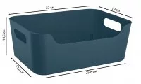 Корзина Scandi 27x10.5x19 см полипропилен цвет синий